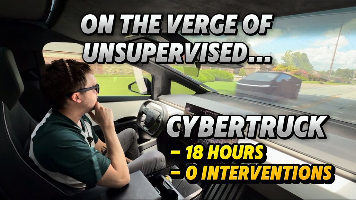 skylerity's tweet image. Cybertruck Full Self-Driving - On the Verge of Unsupervised
YouTube: youtu.be/lnfsN0wrK0M