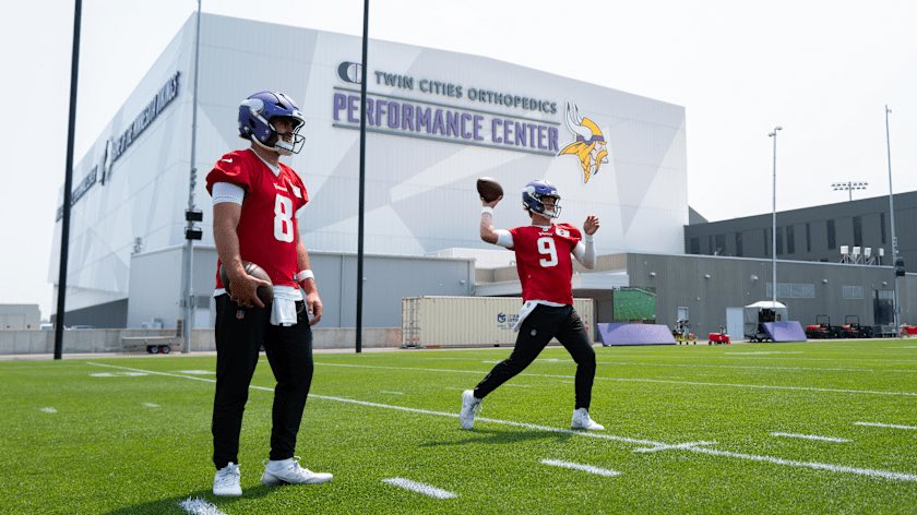 At first glance I thought Kirk Cousins was backing up JJ McCarthy until I realized who had #8 now…