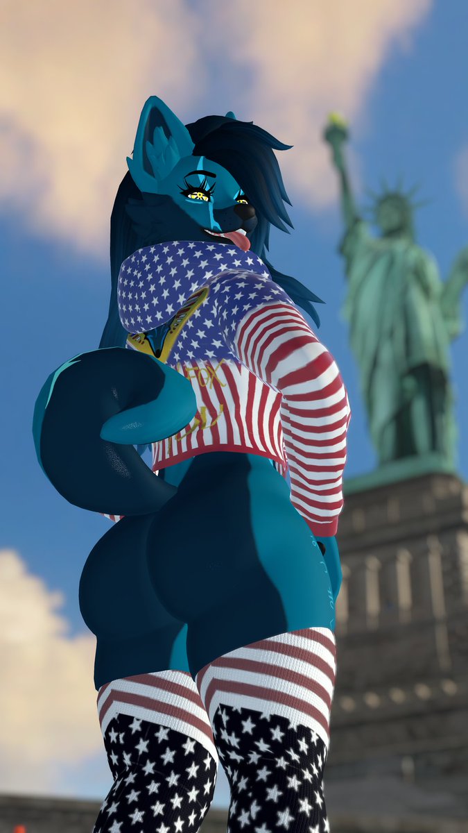 Mitsu Chan is showing her cake. 
Thick blue ass fox woman.
Standing on business.

📸 <a href="/AJtheWerewolfAD/">🐺AJ🐺</a> 
He does DAMN good pictures! 👍