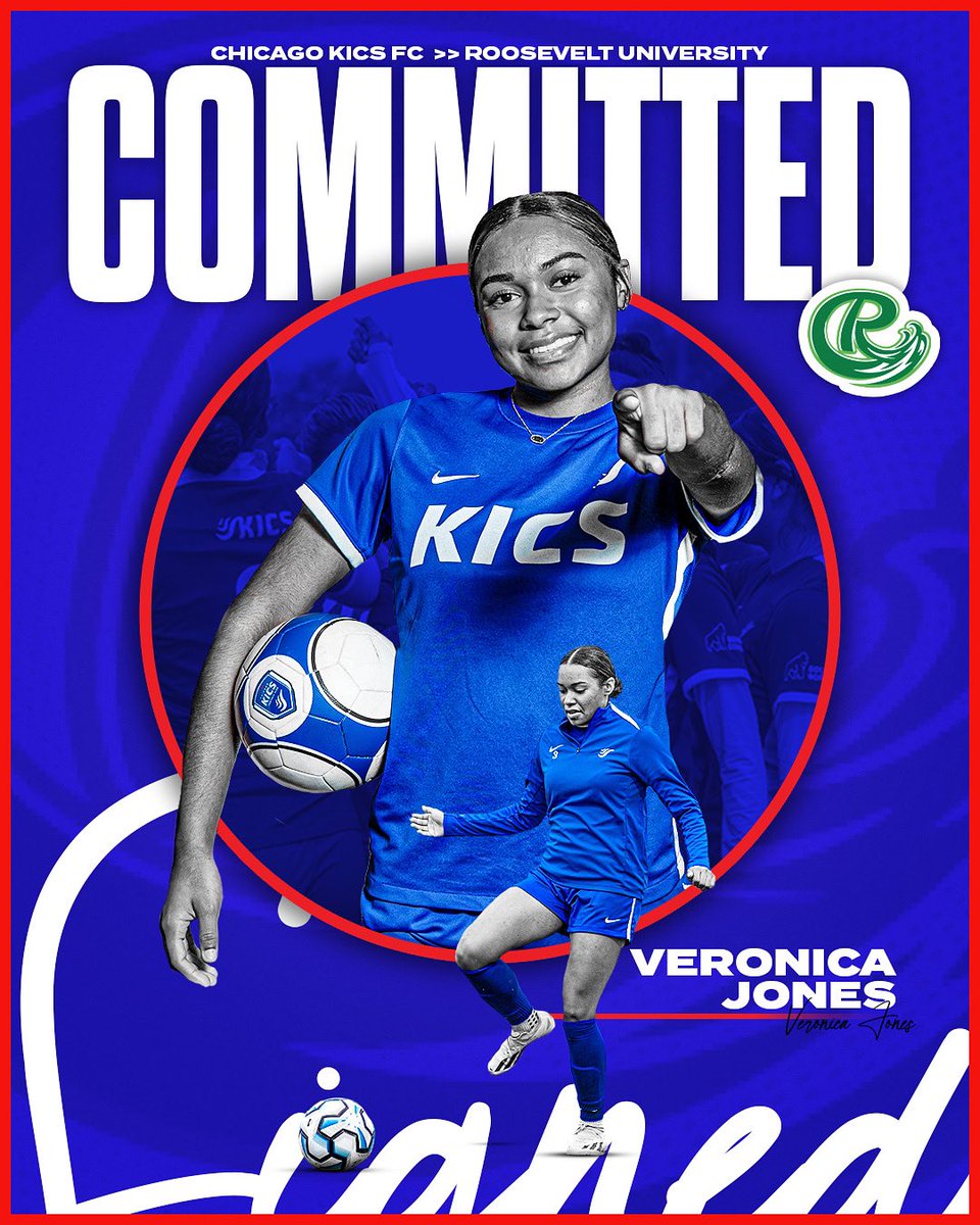 We are excited to announce that KICS FC’s Veronica Jones has officially committed to continue her soccer and academic career at Roosevelt University! ⚽️🎓

Congrats, Veronica! 👏👏