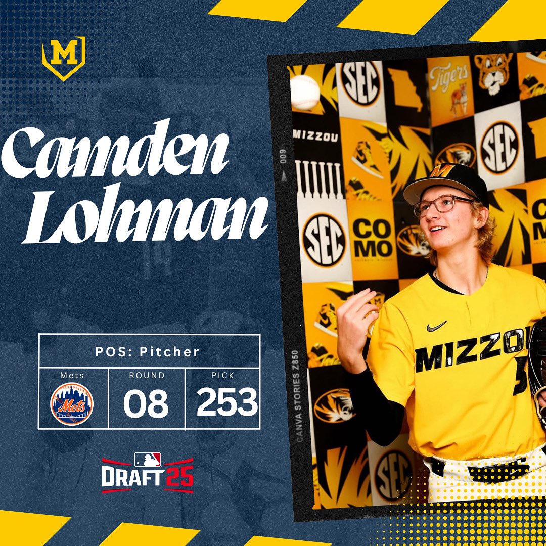 MidlandBasebal's tweet image. Congratulations to Skins Alumni, Camden Lohman on being selected in the 8th round, 253 pick by the @mets!
#RollSkins #OneFa〽️