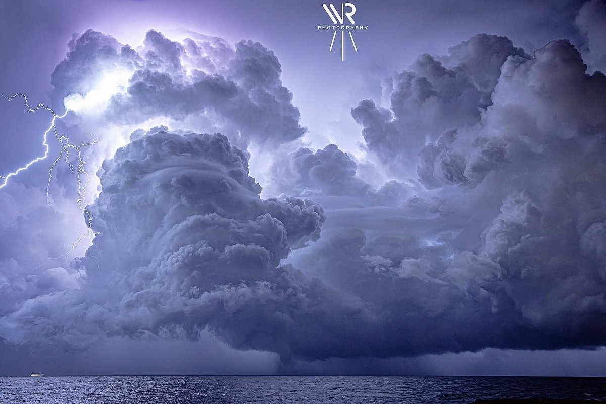 The perfect #storm off the coast of Polignano a Mare, #Italy by Walter Rose. Taken on October 7, 2021. More from Walter: bit.ly/walterrose
