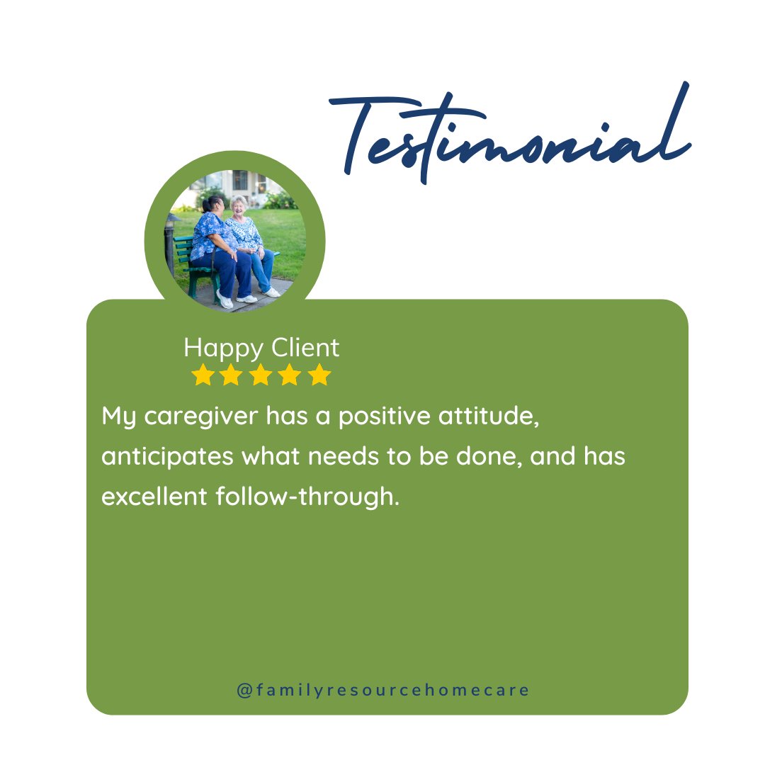 Our clients make everything we do meaningful. Your kind words keep us grounded and grateful. 💬

#ClientVoices #DedicatedToCare #HomeCareImpact #FamilyResourceHomeCare