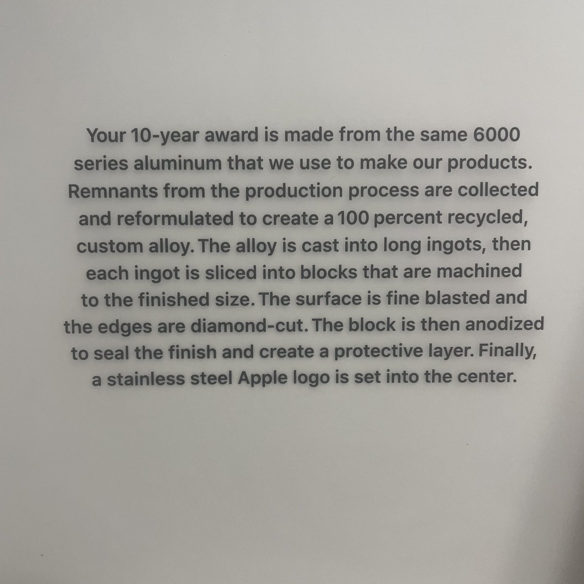 tombrighteyes's tweet photo. Yesterday marked 10 years working for Apple. Time flies so fast! https://t.co/Y7z5J7pqY6