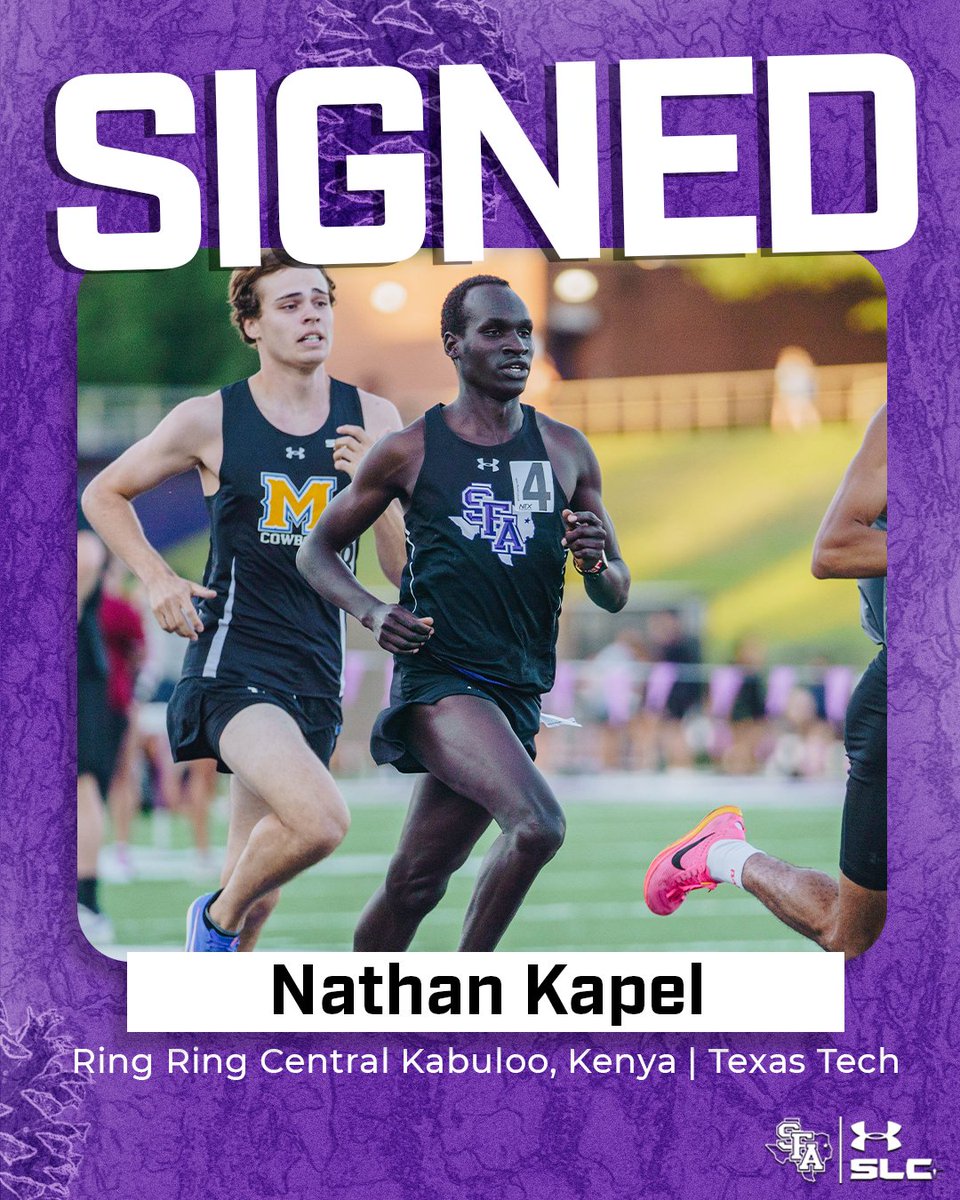 SFA_TFXC's tweet image. All roads come back home.
Welcome back, former WAC Freshman of the year, Nathan Kapel, to The Piney Woods!
#AxeEm