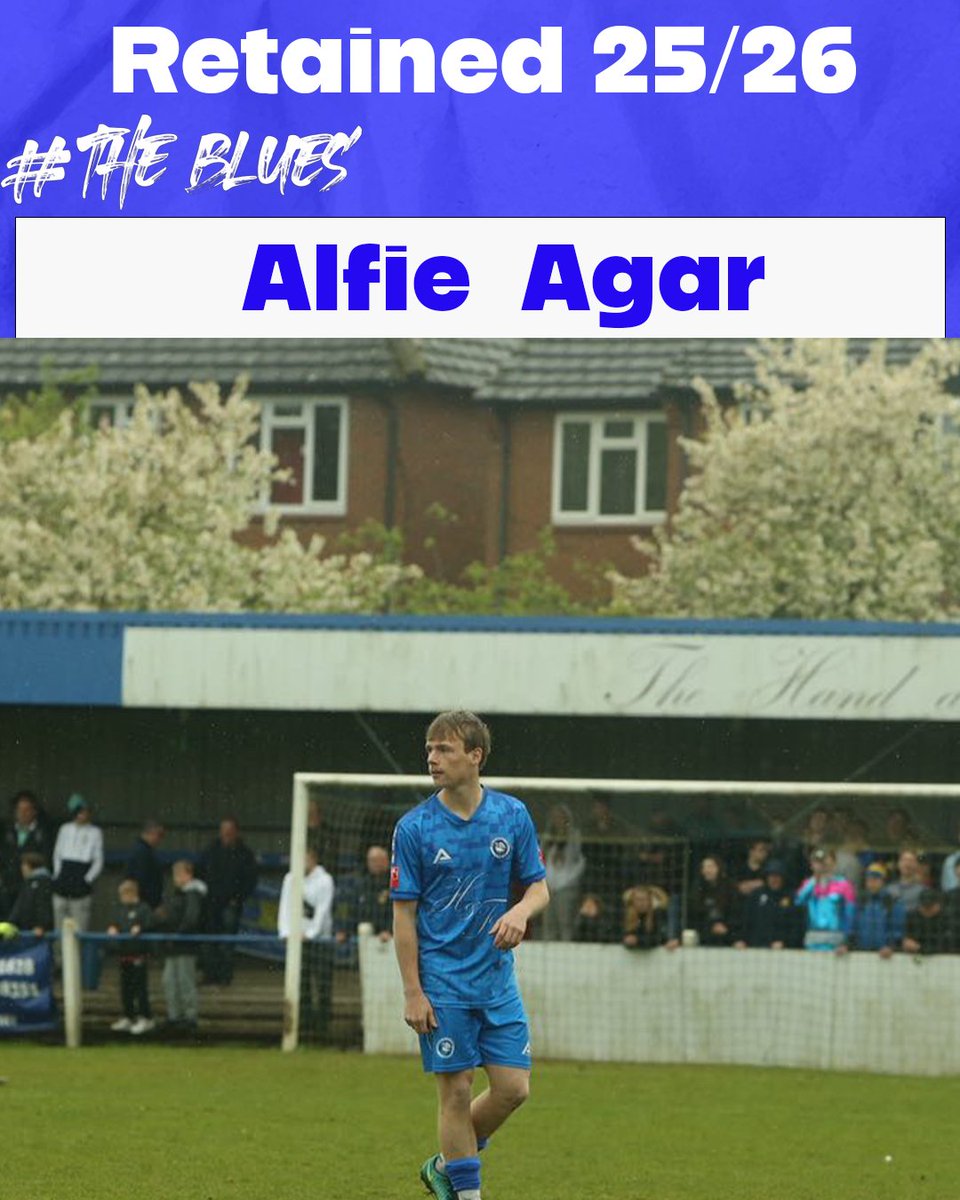 MarlowFC's tweet photo. 𝑨𝒍𝒇𝒊𝒆 𝑨𝒈𝒂𝒓 𝑺𝒊𝒈𝒏𝒔 𝒐𝒏 𝒇𝒐𝒓 𝒕𝒉𝒆 25/26 𝒔𝒆𝒂𝒔𝒐𝒏🔵📝

Our Star Boy Alfie Agar has committed himself to the club for next season 🖊️

Alfie will be looking to continue his brilliance again this season after showing his natural talent last season ⭐️

Welcome back Alfie 👊

#MarlowFC #TheBlues #WeAreMarlow