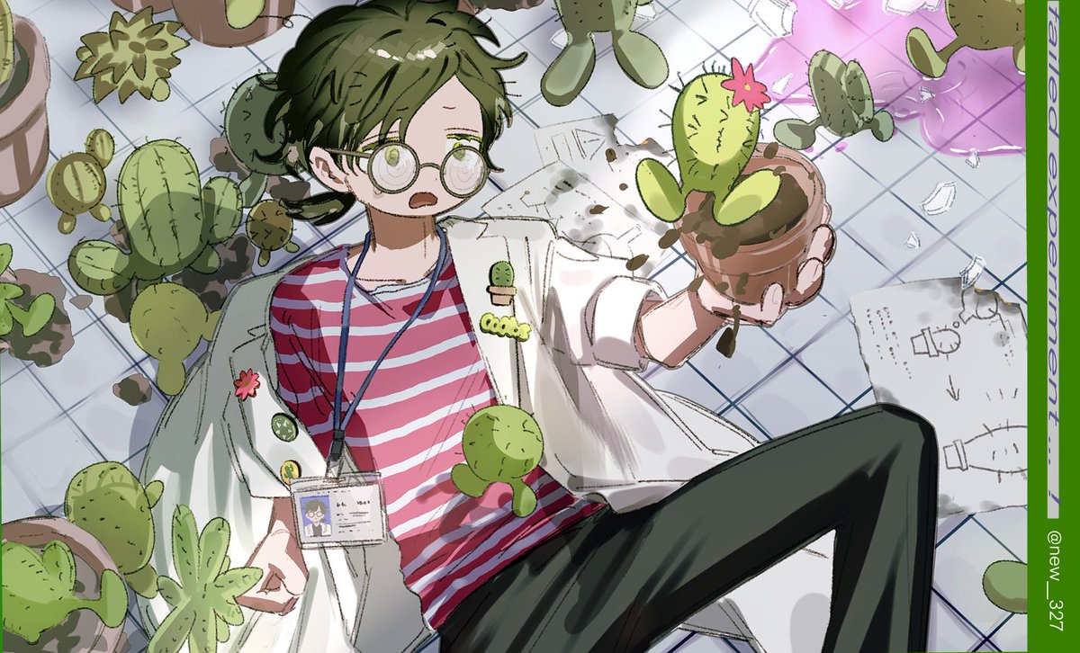 #oc #illustration
実験失敗！🌵👣