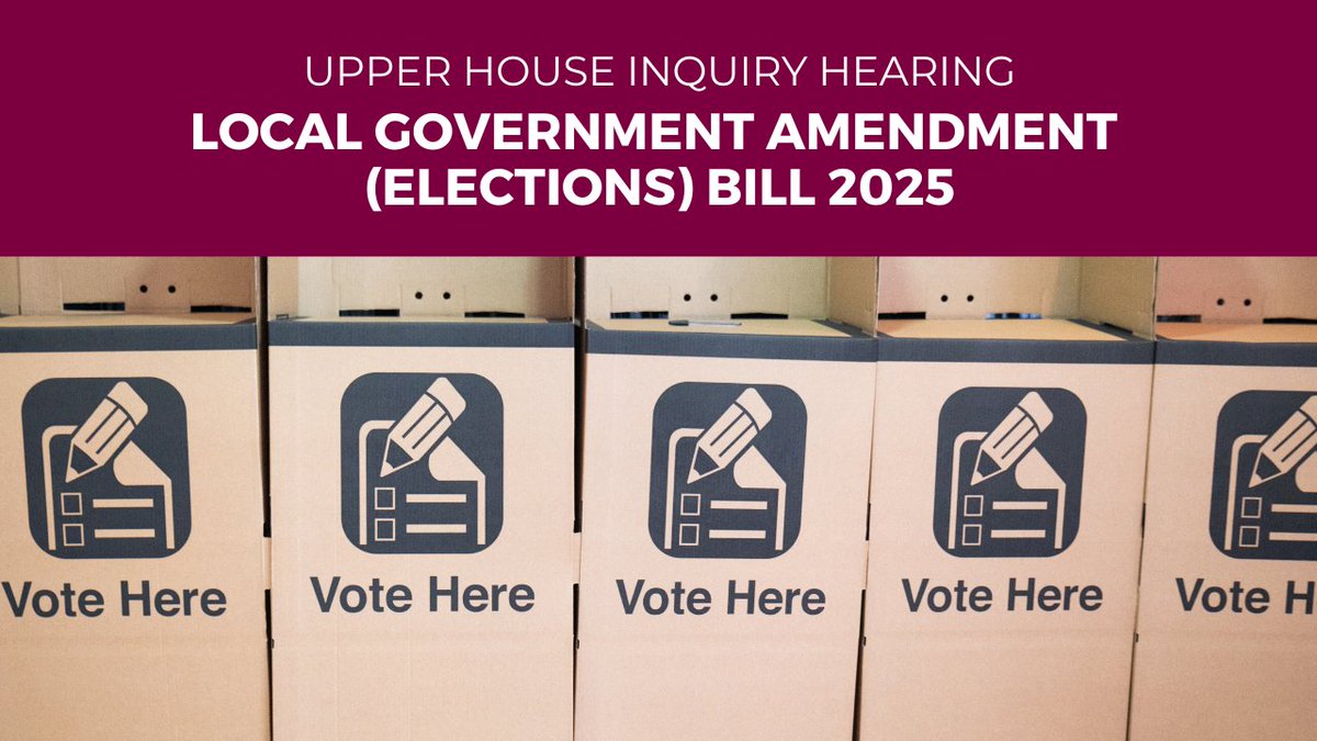 The #UpperHouse committee inquiring into the Local Government Amendment (Elections) Bill 2025 is holding a public hearing today from 9:15am. Tune in: bit.ly/webcastnsw