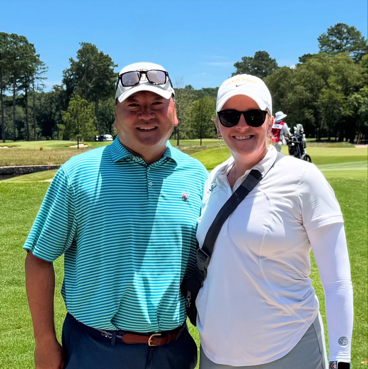 johnkim's tweet image. Quick jaunt over to AAC to see the USGA Junior Girls - talked with lots of golf celebs, but none better than my pal Emilie Meason. There are lots of dumb NCAA rules about who she can talk to while out there, etc. so I’ll just say this. She coaches the best program at the best…