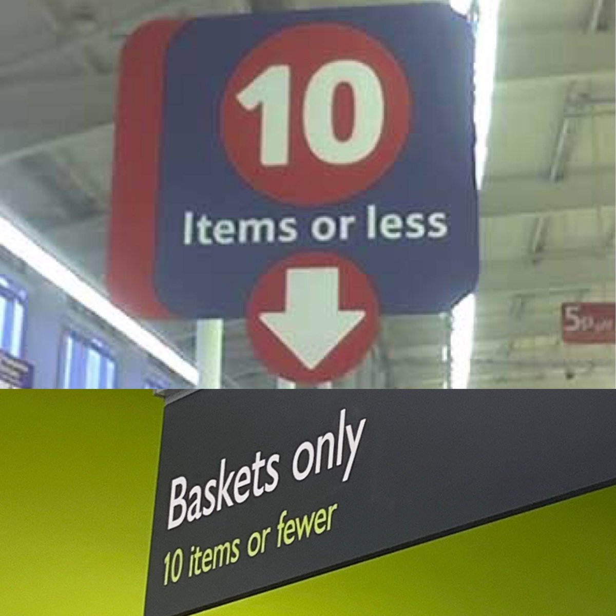 Tesco vs. Waitrose.