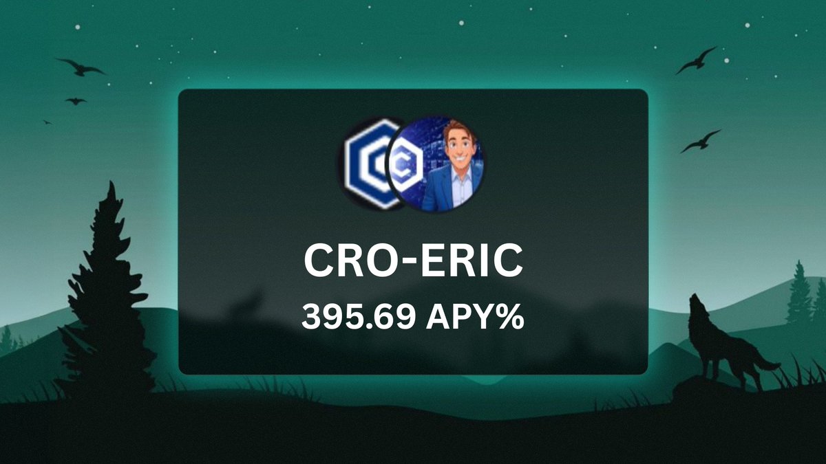 compoundrdotapp's tweet image. Vault of the day:

$CRO - $ERIC 🔥

APY: 395.69% 👀

TVL: $3,955+ 💵

ENDS: 29th July 🗓️

Farm smarter on CompoundR 🧑‍🌾