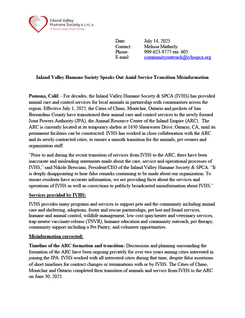 IVHS & SPCA tweet media