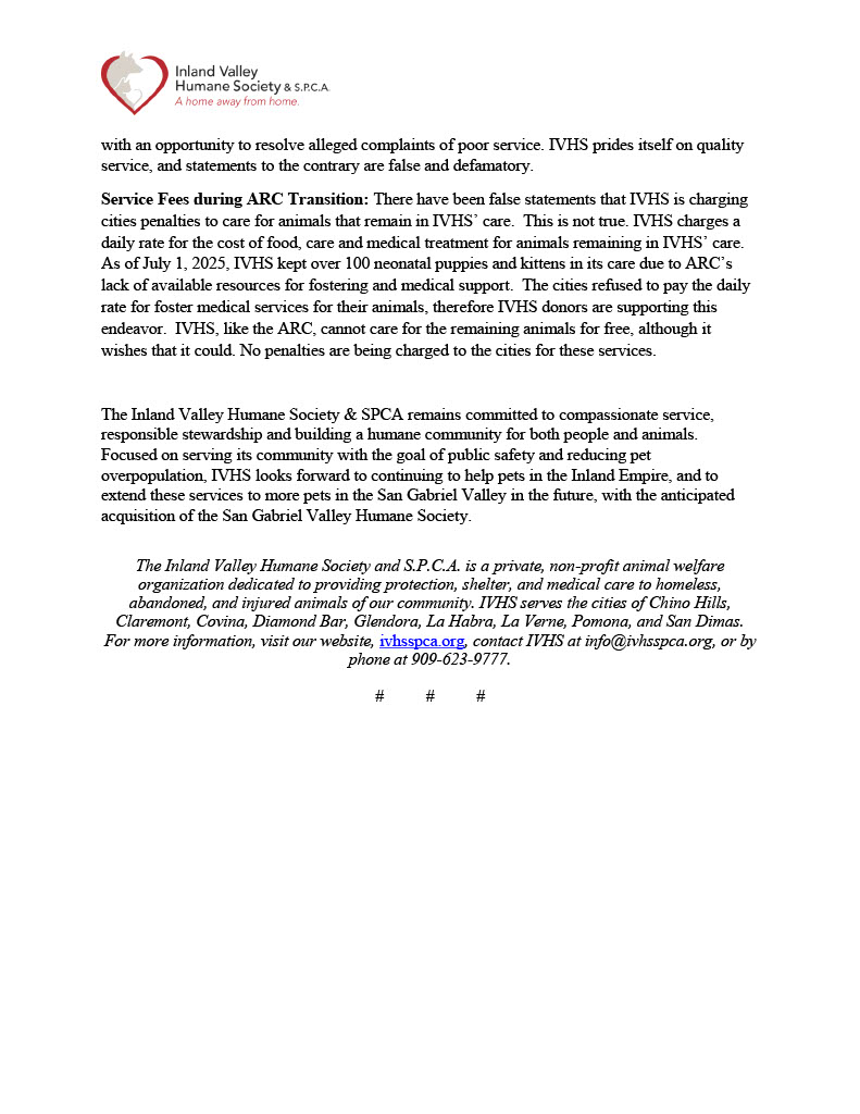 IVHS & SPCA tweet media