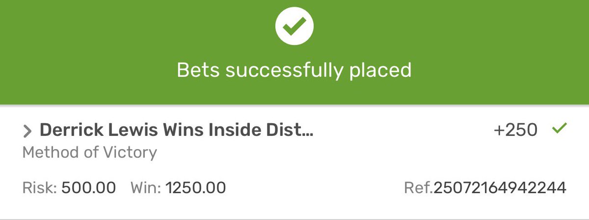 ChampBetsUFC's tweet photo. Derrick Lewis as an underdog should be criminal

We saw this JOKE of odds &amp; INSTANTLY nuked the Derrick Lewis KO/SUB https://t.co/FJMHrvKjOe