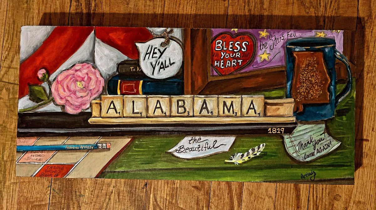 Sonya Clemons, aka The Art Lady, has an exhibit @ the Carnegie Visual Arts Center called "Sweet Home Alabama," featuring her beautiful paintings focusing on the home. Listen to the podcast episode we recorded w/ Sonya &amp; go see her exhibit: open.spotify.com/episode/7iIe72… #visitnorthal