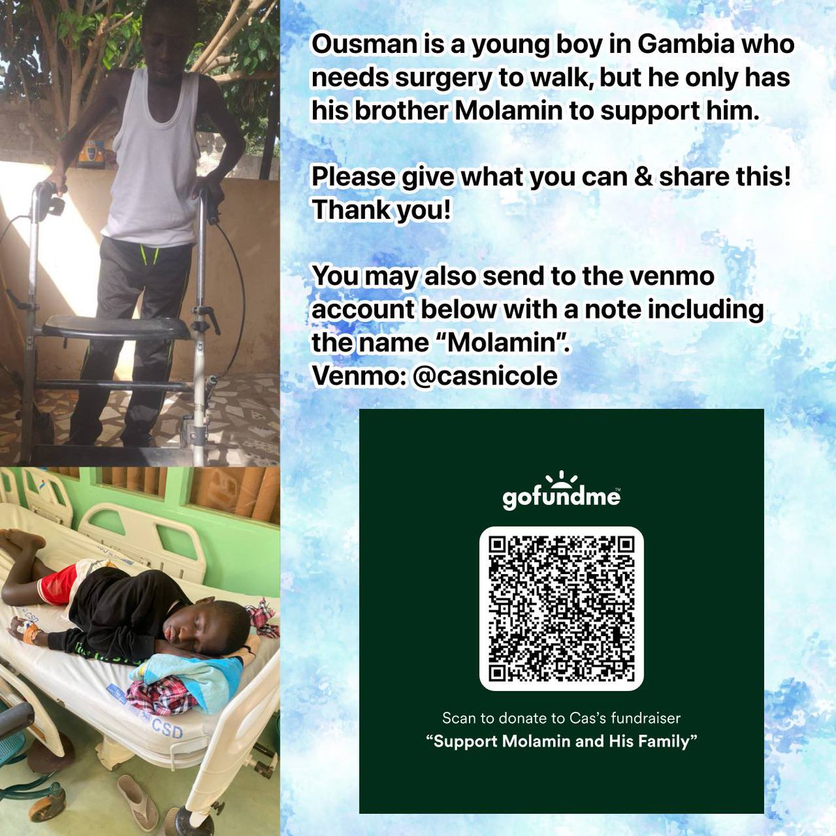 MoCham (@modoula27675512) on Twitter photo $149 needed ASAP🚨🚨‼️
Please 🙏 Share,Retweet and Donate anything you can 🙏 🙏 it really makes a difference 🙏
<a href="/Pacificship1/">Pacific</a> <a href="/casplu/">c, biology nerd</a> <a href="/calyptraya/">raya</a> <a href="/ChristineW2471/">Christine Whalen</a> <a href="/_Old2shoes/">Tams 💜🖤🩶proud race traitor established 1983</a> <a href="/ITSTVTIME__/">fork 🍉 | #1 TOADSWORTH FAN</a> <a href="/IlloAm34971/">J.S ( JADE IS STLL HERE!!!)</a> <a href="/twogaties/">tori ✮ free 🍉</a> <a href="/SnoopyLima13/">🦋Snoopy 📖 Uma Vida e Tanto🦋</a> <a href="/endlessscurls/">tales from the orphan-crushing machine: CF edition</a> <a href="/IgnitedPyre/">Anarchist in Yellow 🏴 (RollForPanda)</a> <a href="/_ndi_si/">mqo-ndi-si</a> <a href="/MutualAidB00st/">Mutual Aid Booster #ForTinu</a> $149 needed ASAP🚨🚨‼️
Please 🙏 Share,Retweet and Donate anything you can 🙏 🙏 it really makes a difference 🙏
<a href="/Pacificship1/">Pacific</a> <a href="/casplu/">c, biology nerd</a> <a href="/calyptraya/">raya</a> <a href="/ChristineW2471/">Christine Whalen</a> <a href="/_Old2shoes/">Tams 💜🖤🩶proud race traitor established 1983</a> <a href="/ITSTVTIME__/">fork 🍉 | #1 TOADSWORTH FAN</a> <a href="/IlloAm34971/">J.S ( JADE IS STLL HERE!!!)</a> <a href="/twogaties/">tori ✮ free 🍉</a> <a href="/SnoopyLima13/">🦋Snoopy 📖 Uma Vida e Tanto🦋</a> <a href="/endlessscurls/">tales from the orphan-crushing machine: CF edition</a> <a href="/IgnitedPyre/">Anarchist in Yellow 🏴 (RollForPanda)</a> <a href="/_ndi_si/">mqo-ndi-si</a> <a href="/MutualAidB00st/">Mutual Aid Booster #ForTinu</a>