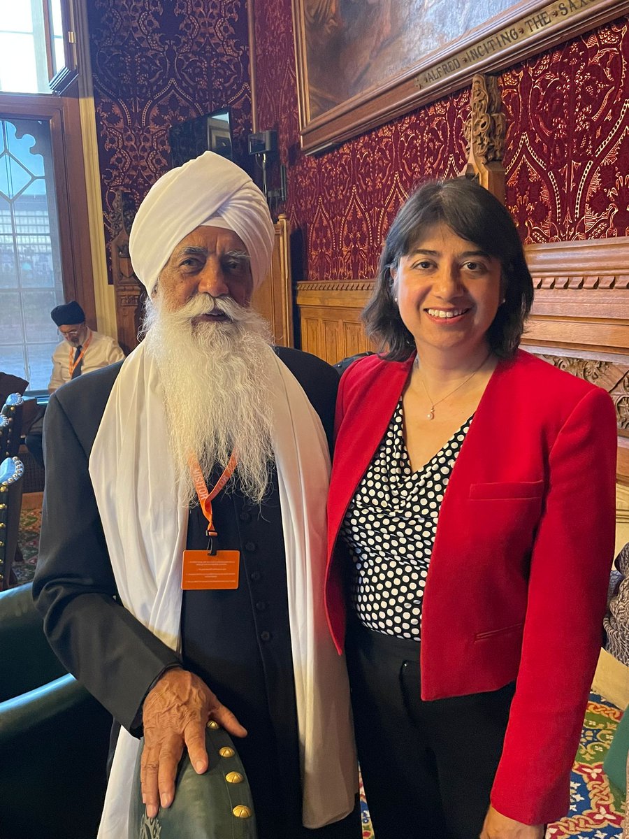 SeemaMalhotra1's tweet image. Lovely to join the celebration of 30yrs service of Bhai Sahib Mohinder Singh OBE, KSG in Parliament - Head of Nishkam Sewak Jatha and Nishkam group of organisations.