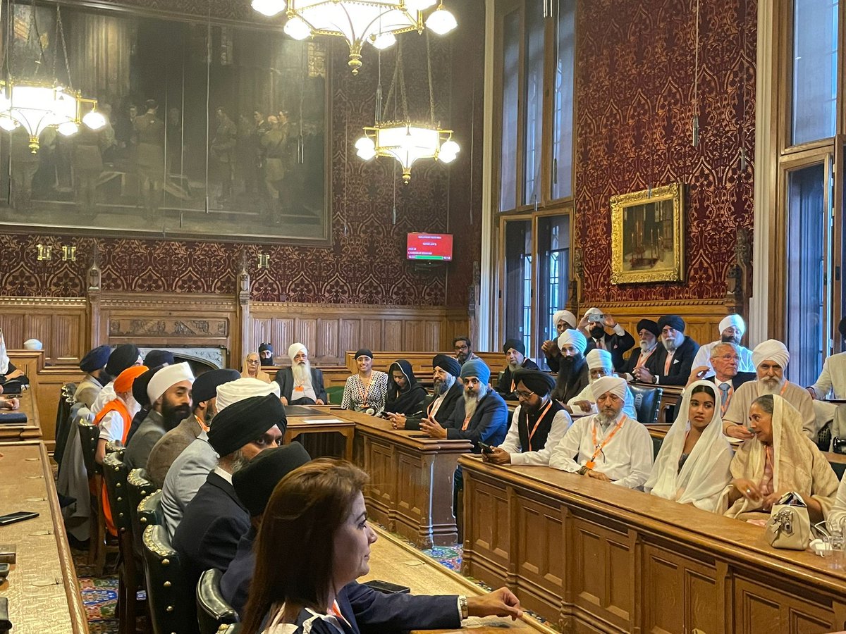 SeemaMalhotra1's tweet image. Lovely to join the celebration of 30yrs service of Bhai Sahib Mohinder Singh OBE, KSG in Parliament - Head of Nishkam Sewak Jatha and Nishkam group of organisations.