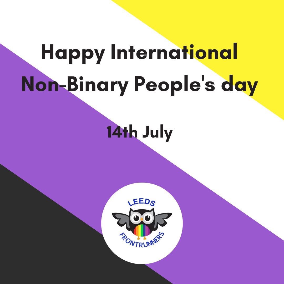 Happy International Non-Binary People's Day from the Leeds Frontrunners  🖤💜🤍💛

#internationalnonbinarypeoplesday #nonbinary #leedsfrontrunners #frontrunners