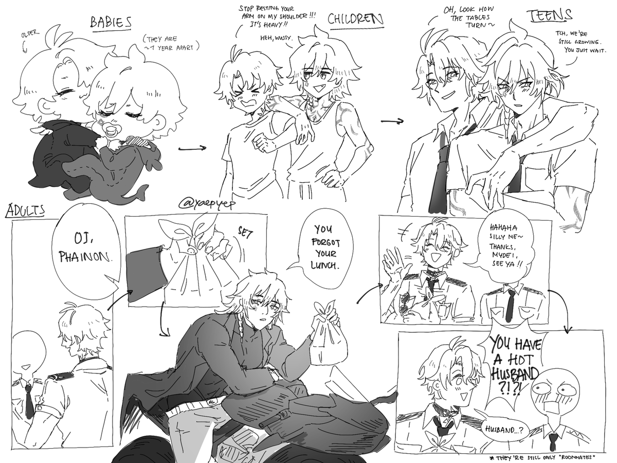 sorry it’s probably not exactly what you imagined but childhood friends au!! #phaidei