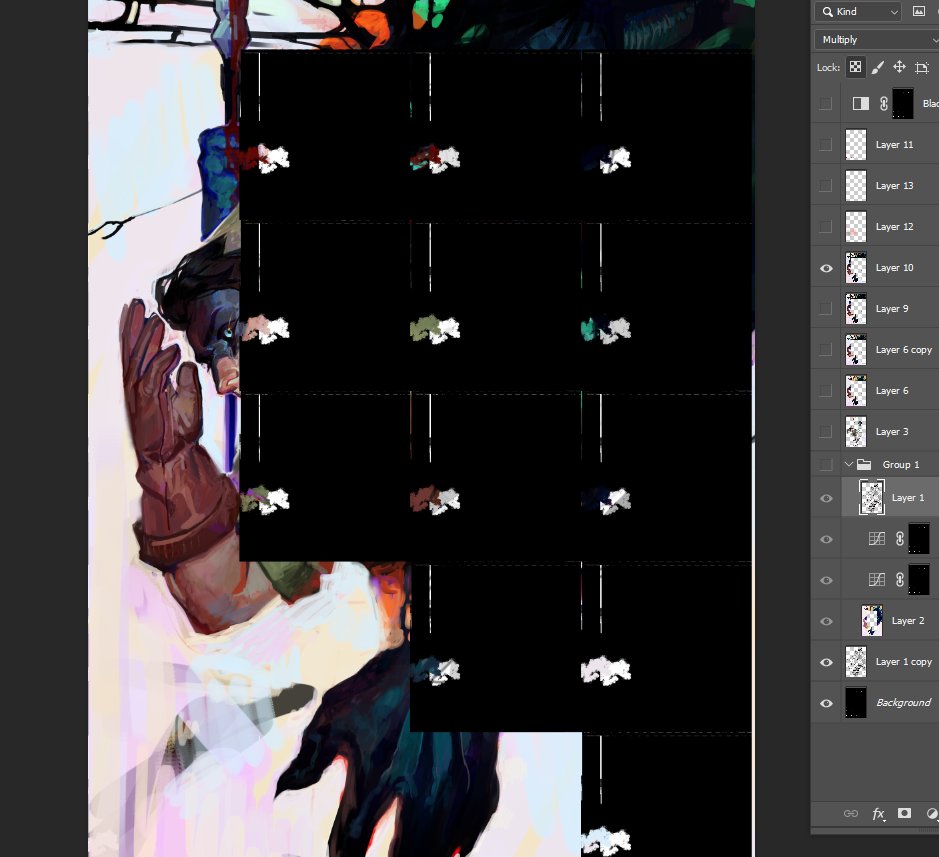 PinkInInk2's tweet image. hey so. does anyone know why this happend and how i can fix this. i use photoshop 2021 and when i was making a new file is making the same pattern and was corrupting files that were opened and got a modification lite turned off a layer
also it sadly killed this file :(