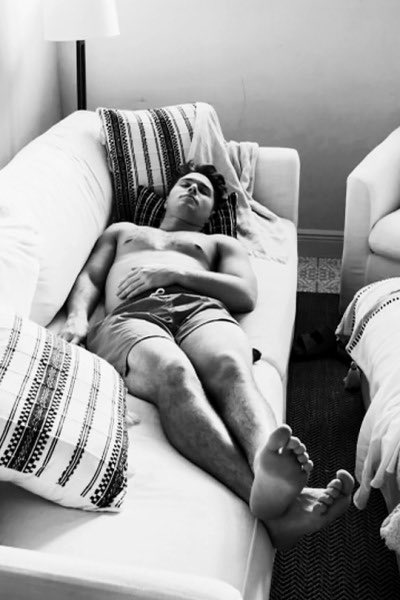 — hero at rest after a hard day of being better than everyone else.

do not disturb.