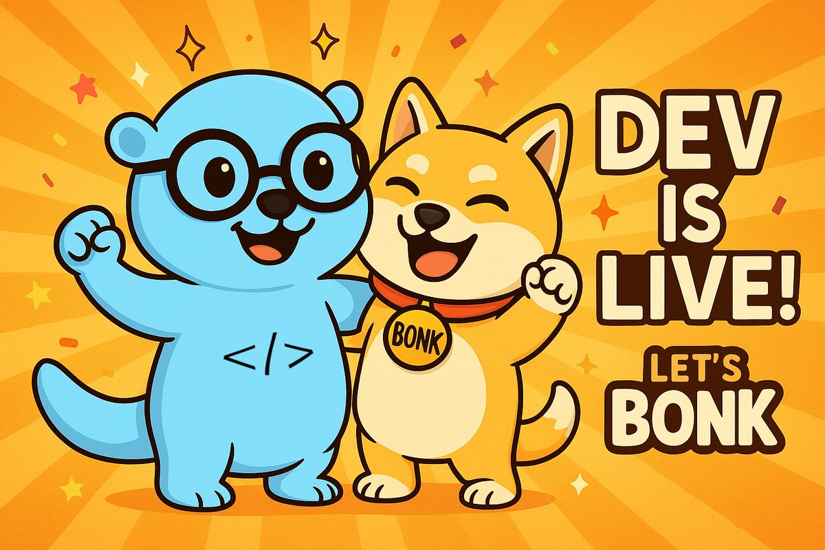DevScanSOL's tweet image. 🚨 $DEV is now live on Let’s Bonk!
We’re proud to launch $DEV for the creators, builders, and memecoin degens shaping Solana.

→  2do8uYjiRXv55cQdKjCfP65pZdA4XDwrZBcQpfbLbonk

#Solana #DEV #Bonk #Raydium #LetsBonk