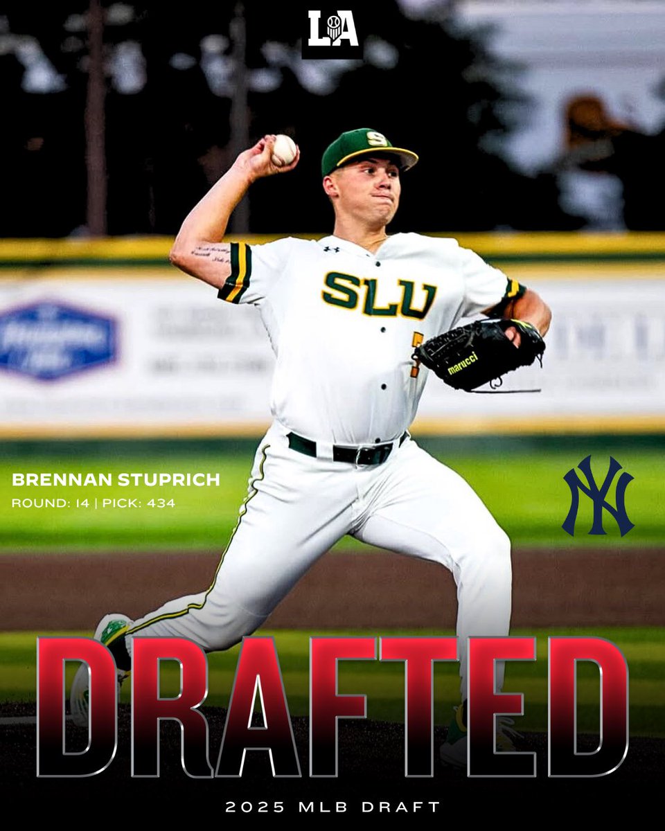 Prep Baseball Louisiana (@prepbaseballla) on Twitter photo Congratulations to former Brother Martin standout Brennan Stuprich (<a href="/LionUpBaseball/">Southeastern Baseball</a>) on being selected by the <a href="/Yankees/">New York Yankees</a> with the 434th pick in the 14th round of the 2025 <a href="/MLBDraft/">MLB Draft</a>.
#BeSeen #MLBDraft25
๐ค loom.ly/jlX6DC0 Congratulations to former Brother Martin standout Brennan Stuprich (<a href="/LionUpBaseball/">Southeastern Baseball</a>) on being selected by the <a href="/Yankees/">New York Yankees</a> with the 434th pick in the 14th round of the 2025 <a href="/MLBDraft/">MLB Draft</a>.
#BeSeen #MLBDraft25
๐ค loom.ly/jlX6DC0