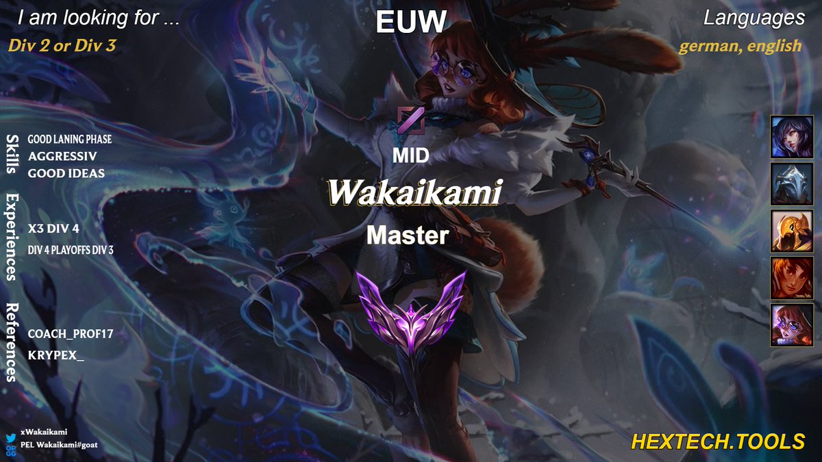 <a href="/lft_prime/">Prime League LFT</a> 
<a href="/lft_prm/">LFT PRM</a> 

I am currently looking for a team. Add me on discord or write me here on twitter if i get your attention :)