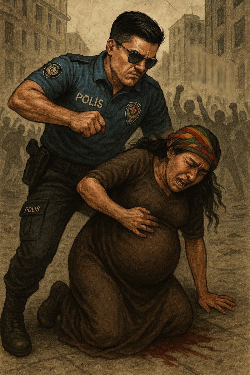 mem_aras_'s tweet photo. “Polîsên tirk, zaroka Dayika Kurd a ku ji Dayik nebûyî bi lingên xwe. Qetil kir.”

Em tucarî nabin birayê hev!!!

“A Kurdish mother's unborn baby was kicked to death by a Turkish police officer.”

We will never be brothers!!! https://t.co/bUnbxLkMIu
