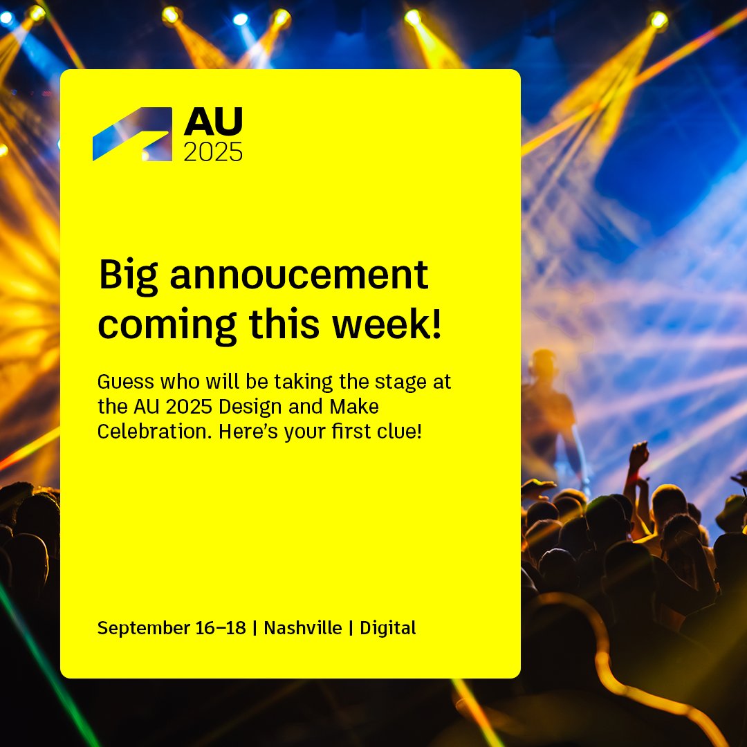 autodesku's tweet image. Guess who will be taking the stage at the #AU2025 Design & Make Celebration?
Clue #1: Just like Autodesk, this band was founded in the San Francisco area and engineered for global success. Theyโve been delivering chart-topping hits for over two decades. โ
Drop your guess โคต๏ธ