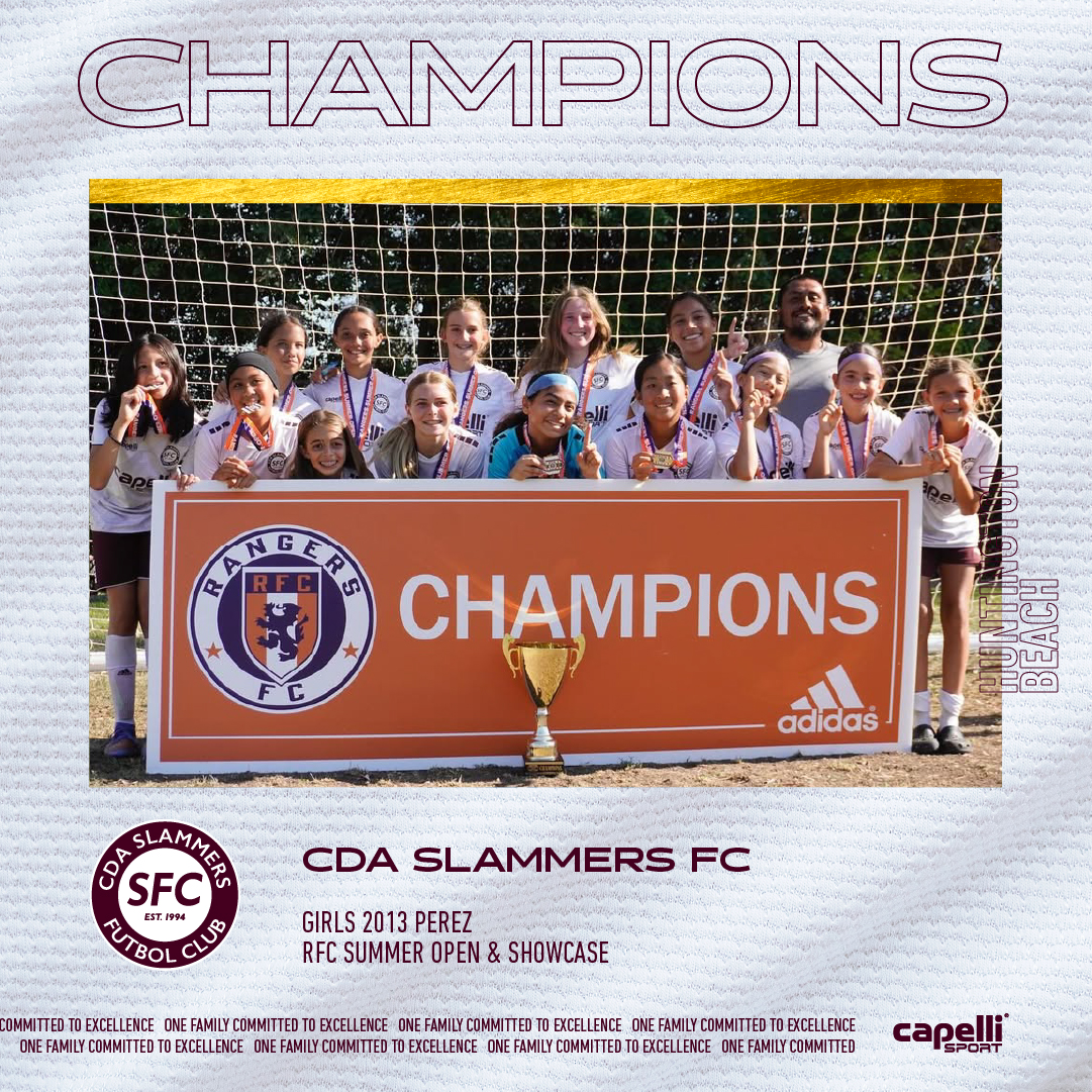 🥇 CHAMPIONS
⚽ CDA Slammers FC HB Girls 2013 Perez
🏟️ RFC Summer Open &amp; Showcase
#cdaslammersfc #cdaHUNTINGTONBEACH