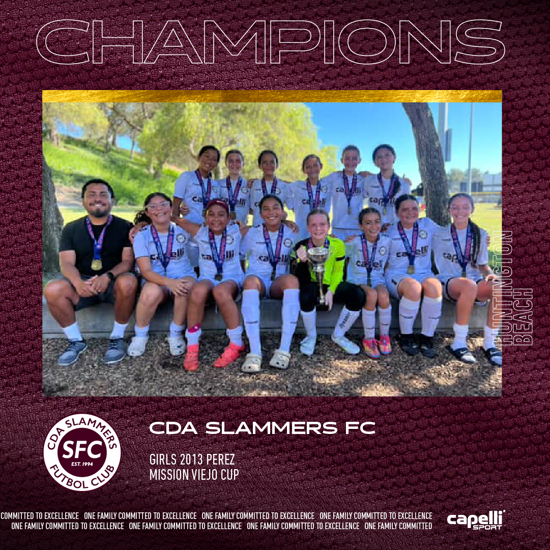 🥇 CHAMPIONS
⚽ CDA Slammers FC HB Girls 2013 Perez
🏟️ Mission Viejo Cup
#cdaslammersfc #cdaHUNTINGTONBEACH