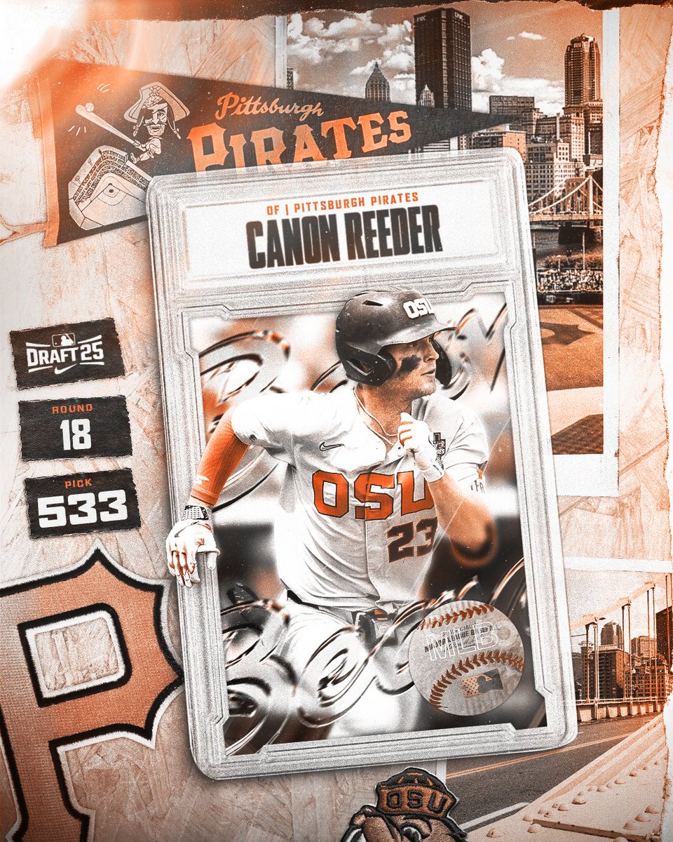 BeaverBaseball's tweet image. Canon Reeder is an 18th-round selection by the Pirates! #GoBeavs