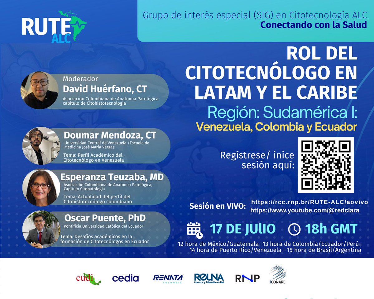 RedCLARA's tweet image. #Mañana ¡Súmate a #RUTEALC y fortalezcamos juntos esta red de conocimiento colaborativo!
✔️Escanea el código QR en la imagen o entra aquí 👉 rcc.rnp.br/RUTE-ALC/aovivo
✔️En vivo: youtube.com/@redclara
@CEDIAec @RedCUDI @RENATAColombia @Red_REUNA @Rede_RNP