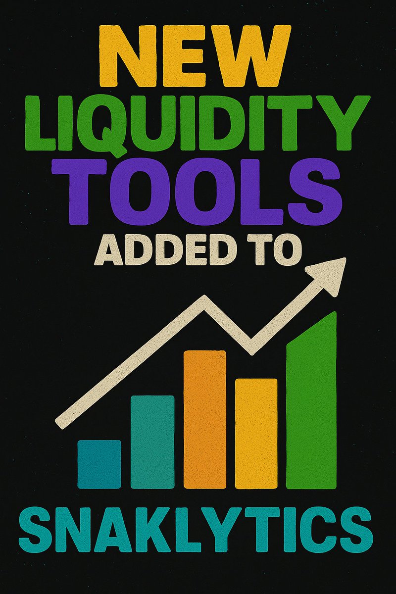🚀 Big Update! 🚀
New Liquidity Tools just dropped on snaklytics.com! 🔥
They’re in #beta, and we’d love your feedback. 📝
👉 Join the conversation on Telegram: t.me/xian_network
