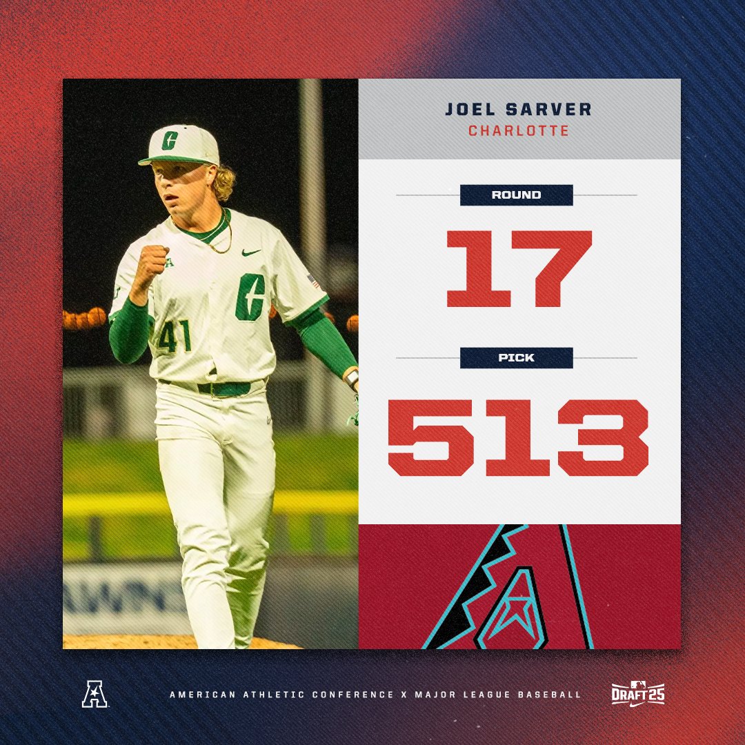 The American (@american_conf) on Twitter photo Joel Sarverโก๏ธ Arizona
Sarver was drafted in the 17th round by the <a href="/Dbacks/">Arizona Diamondbacks</a> โ๏ธโพ๏ธ
#AmericanWay x #AmericanBSB Joel Sarverโก๏ธ Arizona
Sarver was drafted in the 17th round by the <a href="/Dbacks/">Arizona Diamondbacks</a> โ๏ธโพ๏ธ
#AmericanWay x #AmericanBSB