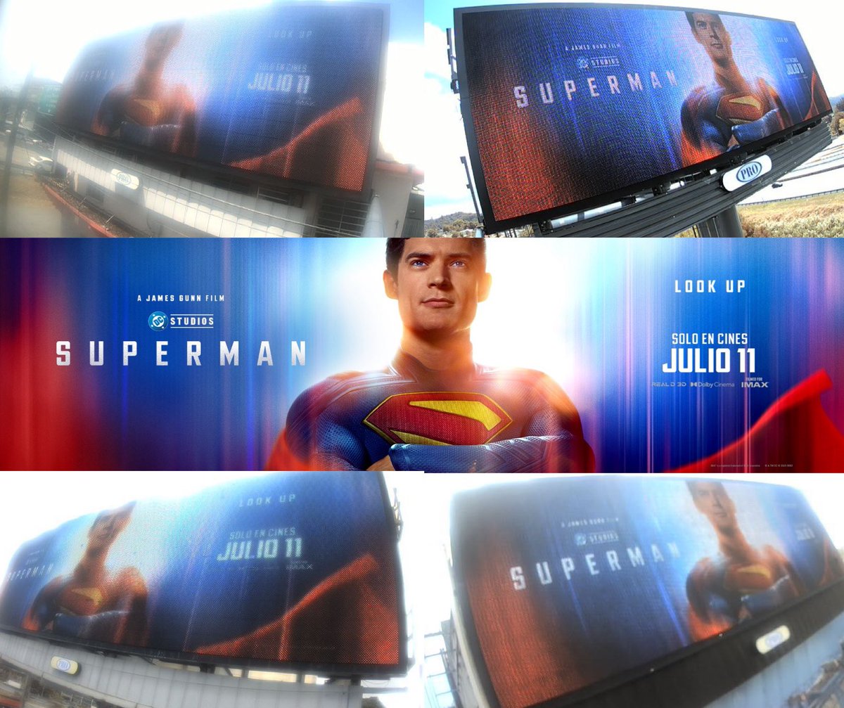 PROBillboards's tweet photo. La nueva película #SUPERMAN en varias de nuestras vallas digitales en Puerto Rico. ¡Ya en cines! #probillboards https://t.co/hVC10mv80A
