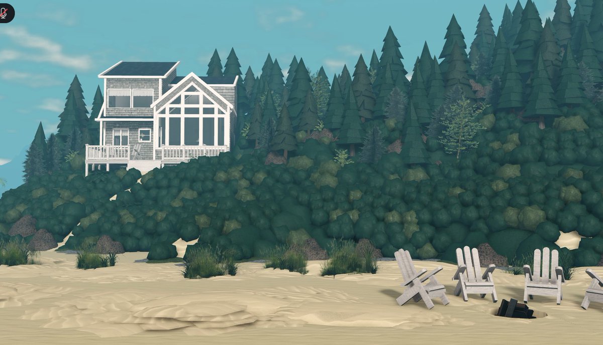 tried making an Oregon coast beach house for this and I will maybe add more cute houses on this plot in the future

#TheDailyBloxburgBuildComp