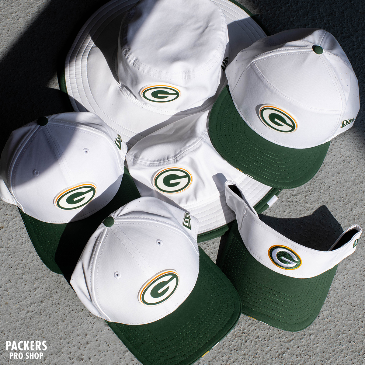 packersproshop's tweet image. Gear up like the pros🧢 🔥Training Camp headwear is here: bit.ly/4eNXMPj
