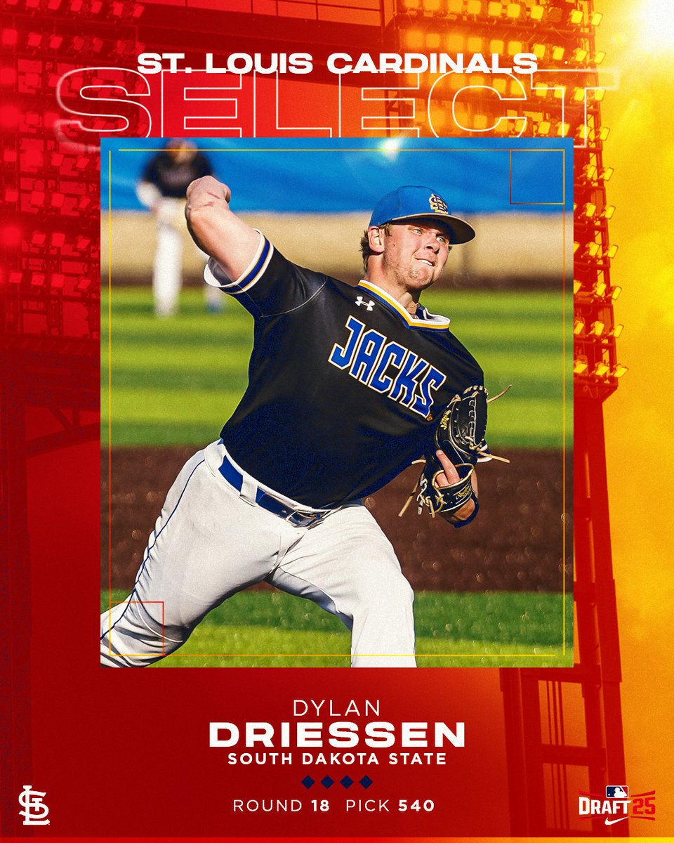 With the 540th pick in the 205 MLB Draft, the St. Louis Cardinals select RHP Dylan Driessen!