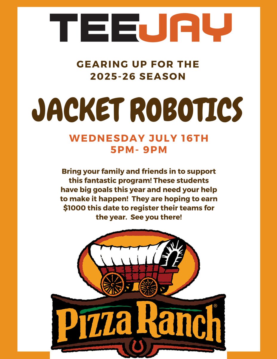 Great opportunity helping Robotics teams!
These teams are trying to raise enough to attend tournaments this year!