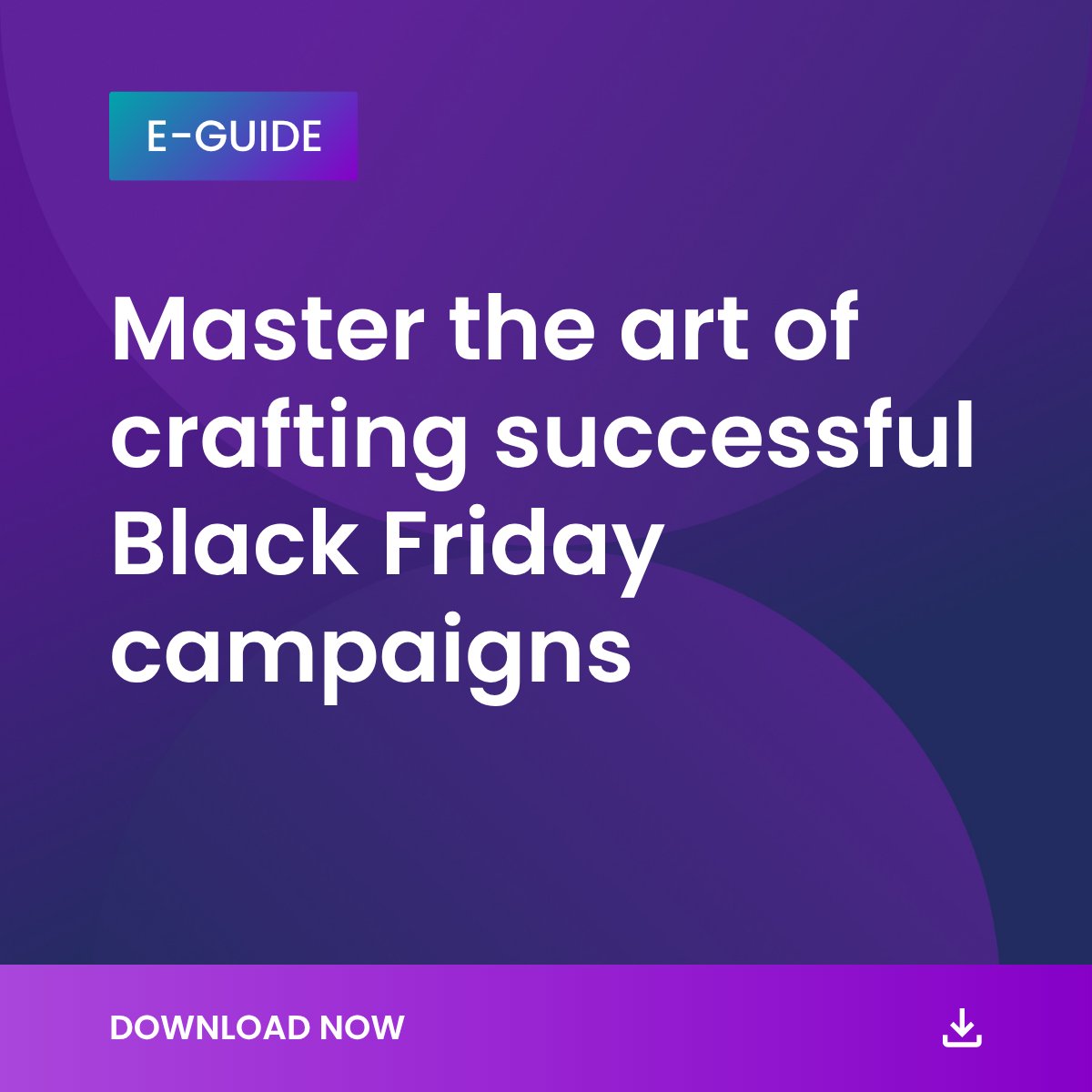Did you know most brands start conceptualising their Black Friday campaigns in the summer?💡

Need inspiration? Our eGuide: The art of crafting successful Black Friday campaigns is packed with  expert tips to help you plan like a pro 🎯

Download today!
hubs.ly/Q03x3GBT0