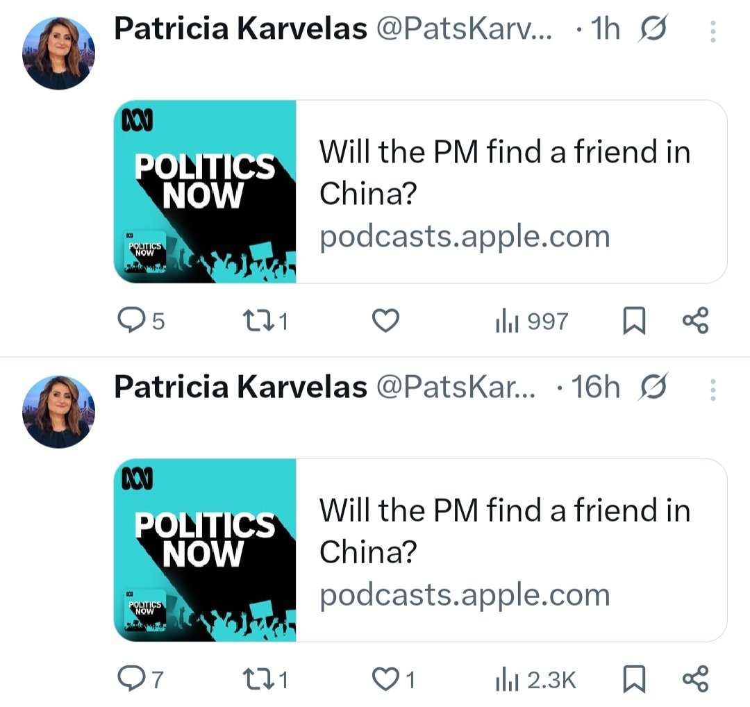 <a href="/philmupp1/">Phillip Riley</a> And why does <a href="/ABCTV/">abctv</a>'s ratings-destroyer Patricia think this silly click-bait headline is worthy of anything but scorn?