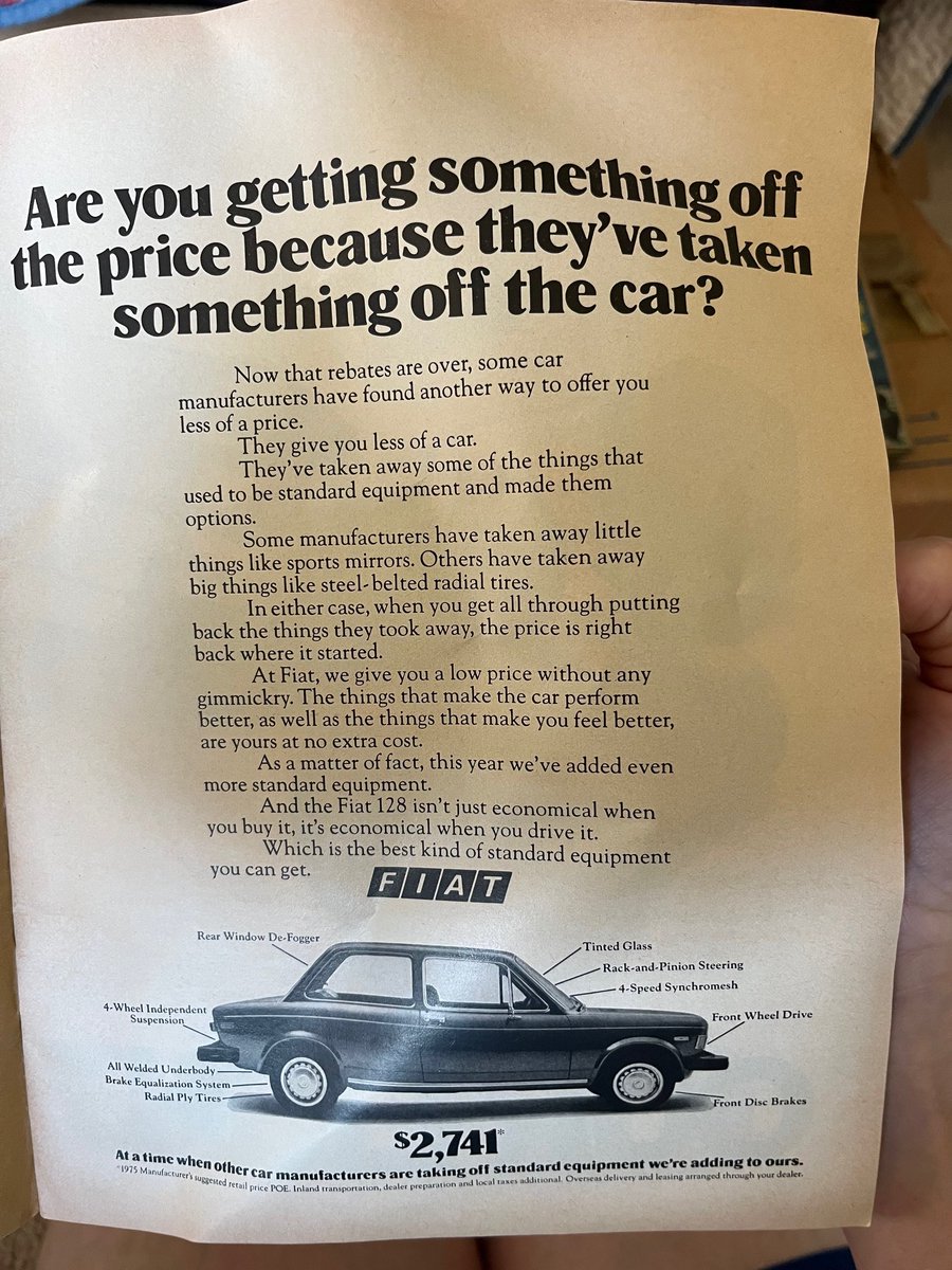 bought 2 lg bxs of vintage magazines at an auction for $10 thinking they were mainly house design. shocked to find mags dating bk to 1921! 
this 1975 gem made me want to scream, though. $20k upper income budget??? &amp; a $2741 car!!!😭