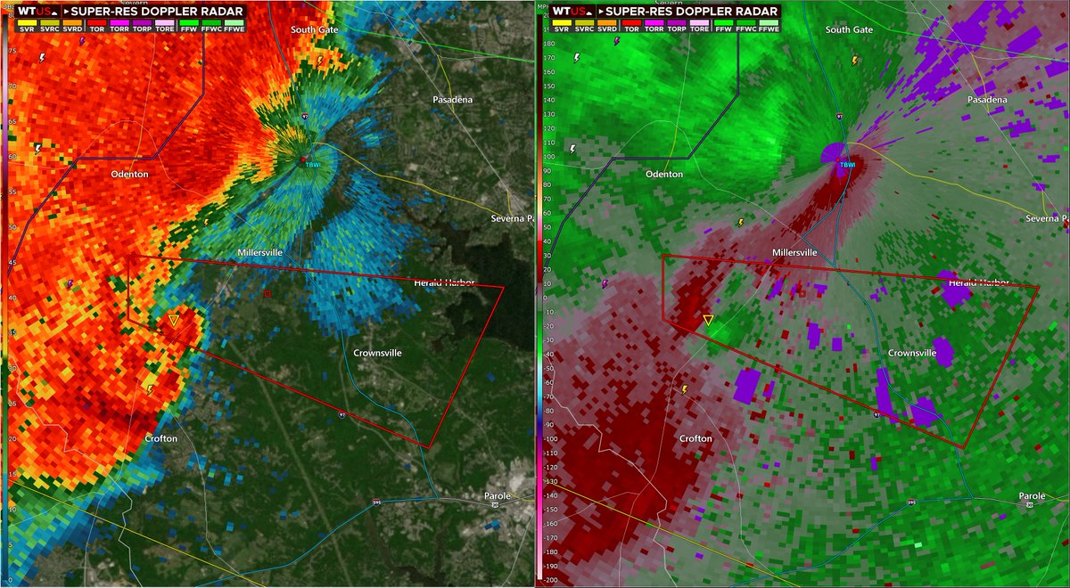 Tornado developing south of Millersville, MD.

Take cover now!
