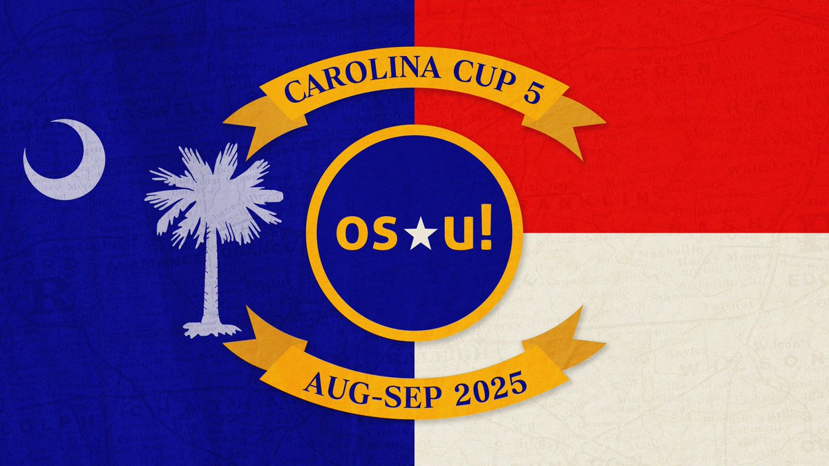 Something different from me! If you're an osu! player in the Carolinas, I'm going to be hosting Carolina Cup 5 alongside <a href="/rileydelv/">Riley</a>!

If you play osu! and live in the Carolinas, you are encouraged to sign up, regardless of rank! More details in the replies.