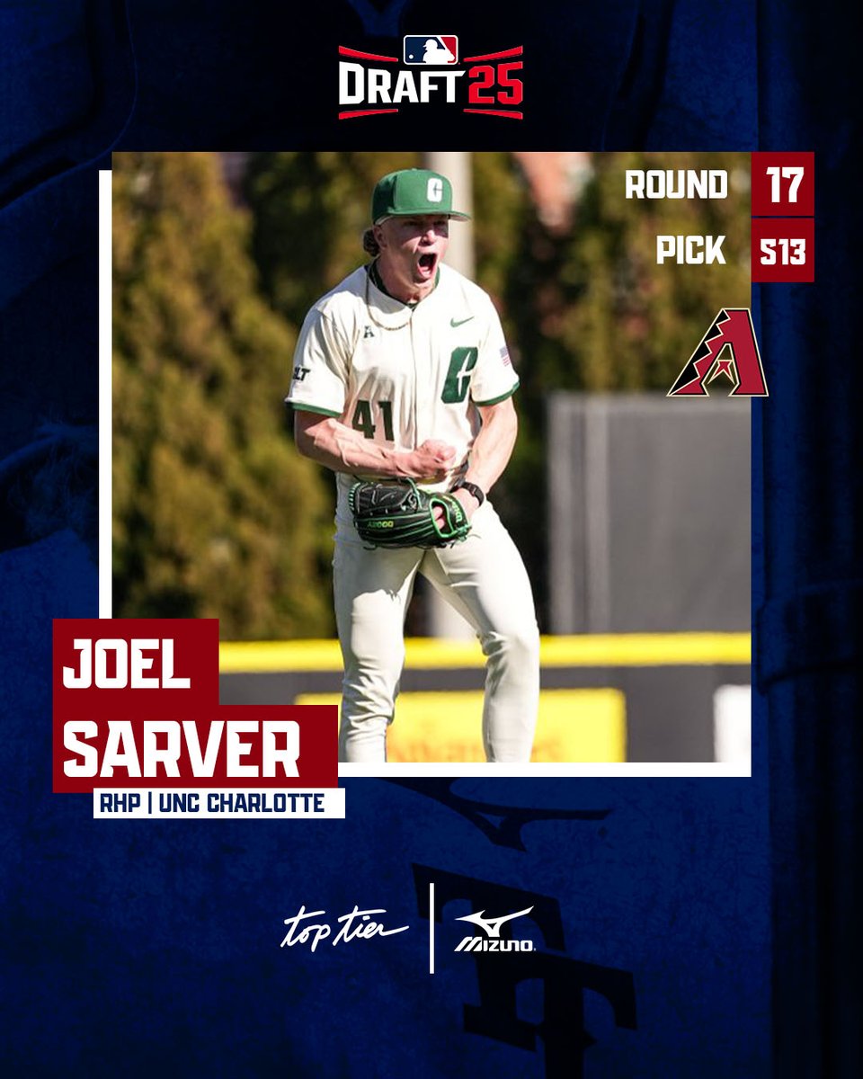 Top Tier Baseball ๐บ๐ธ (@toptierbaseball) on Twitter photo Congratulations to <a href="/sarver_joel/">Joel Sarver</a> on his 17th-round selection by the <a href="/Dbacks/">Arizona Diamondbacks</a> ๐ Congratulations to <a href="/sarver_joel/">Joel Sarver</a> on his 17th-round selection by the <a href="/Dbacks/">Arizona Diamondbacks</a> ๐