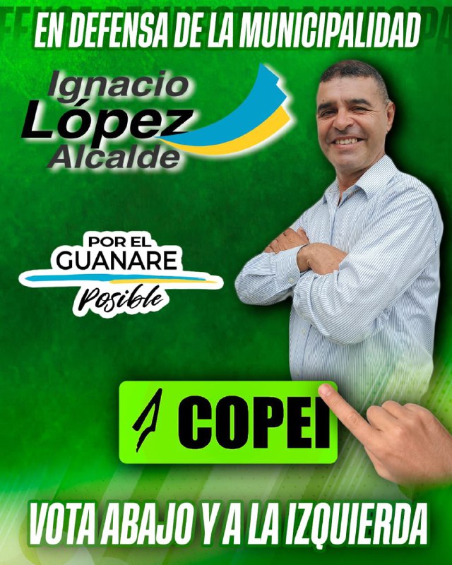 JRCPortuguesa_'s tweet photo. El liderazgo político se alza con firmeza y compromiso en la 'Capital Espiritual de Venezuela', Guanare, Portuguesa, listo para conducir el cambio del país, desde su municipio.

Por el Guanare Posible, Ignacio López, Alcalde ✅ Vota 

Abajo y a la Izquierda vota #Copei 🟢 https://t.co/IYbW1qgCU2