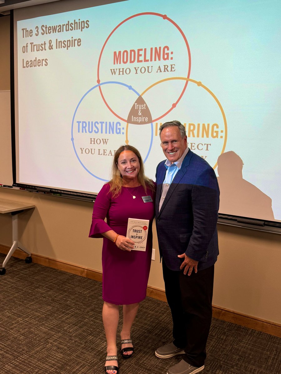Lori Alhadeff (@lorialhadeff) on Twitter photo So excited to meet Stephen M.R. Covey! 🙌 Trust & Inspire is such a powerful reminder that true leadership is about empowering and uplifting others. 🌟 <a href="/StephenMRCovey/">Stephen M. R. Covey</a> <a href="/MakeSchoolSafe8/">Make Our Schools Safe</a>
#TrustAndInspire #Leadership #StephenCovey #LeaderInMe So excited to meet Stephen M.R. Covey! 🙌 Trust & Inspire is such a powerful reminder that true leadership is about empowering and uplifting others. 🌟 <a href="/StephenMRCovey/">Stephen M. R. Covey</a> <a href="/MakeSchoolSafe8/">Make Our Schools Safe</a>
#TrustAndInspire #Leadership #StephenCovey #LeaderInMe